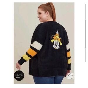 TORRID Disney Halloween Minnie Mouse Cardigan Sweater